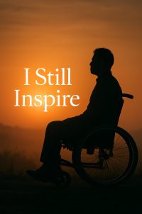 A silhouette of a person in a wheelchair at sunrise with the words “Because I Wanted To,” symbolizing resilience, courage, and the will to inspire.